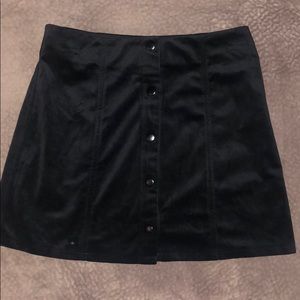 Chloe & Katie black velvet skirt